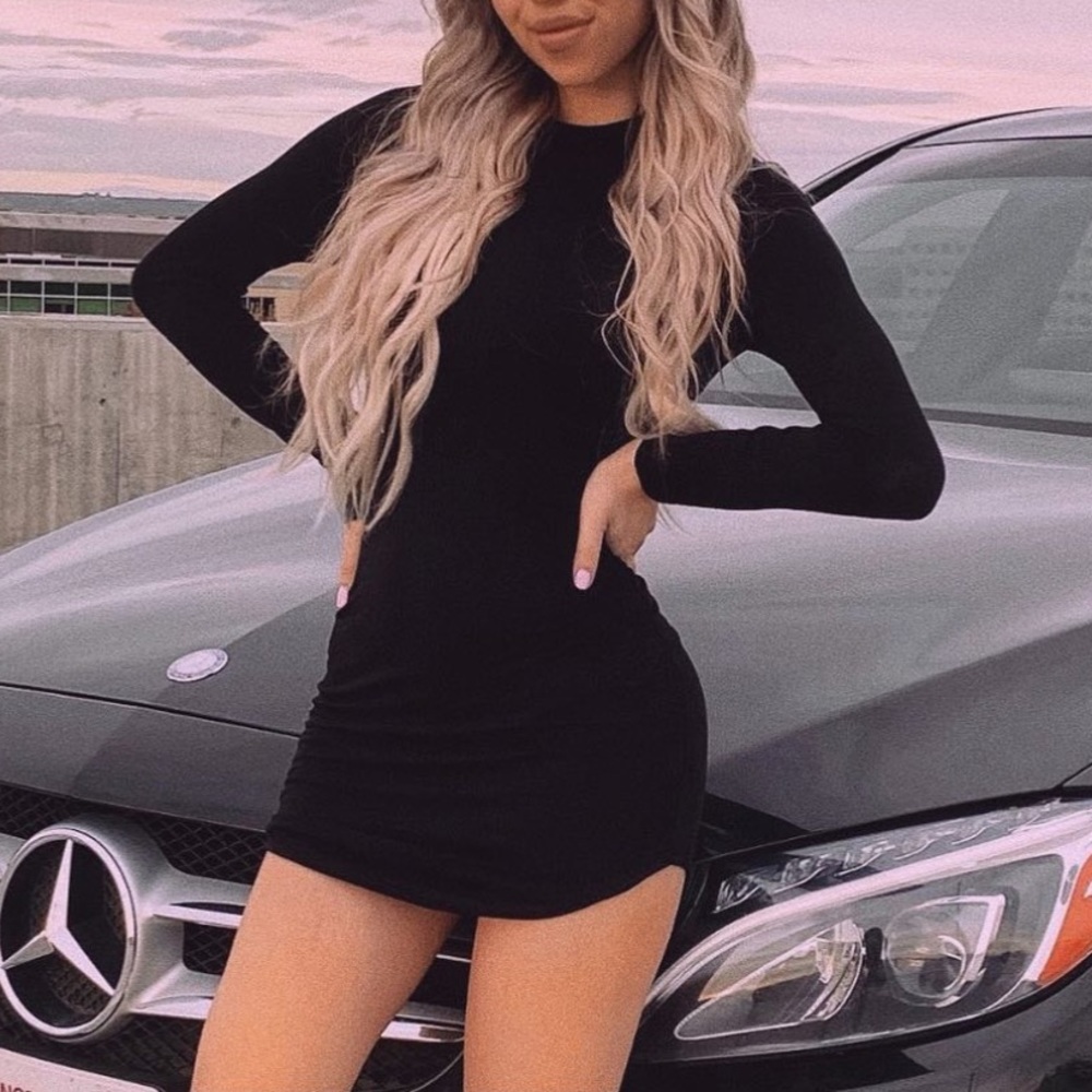 fashion nova long sleeve dress